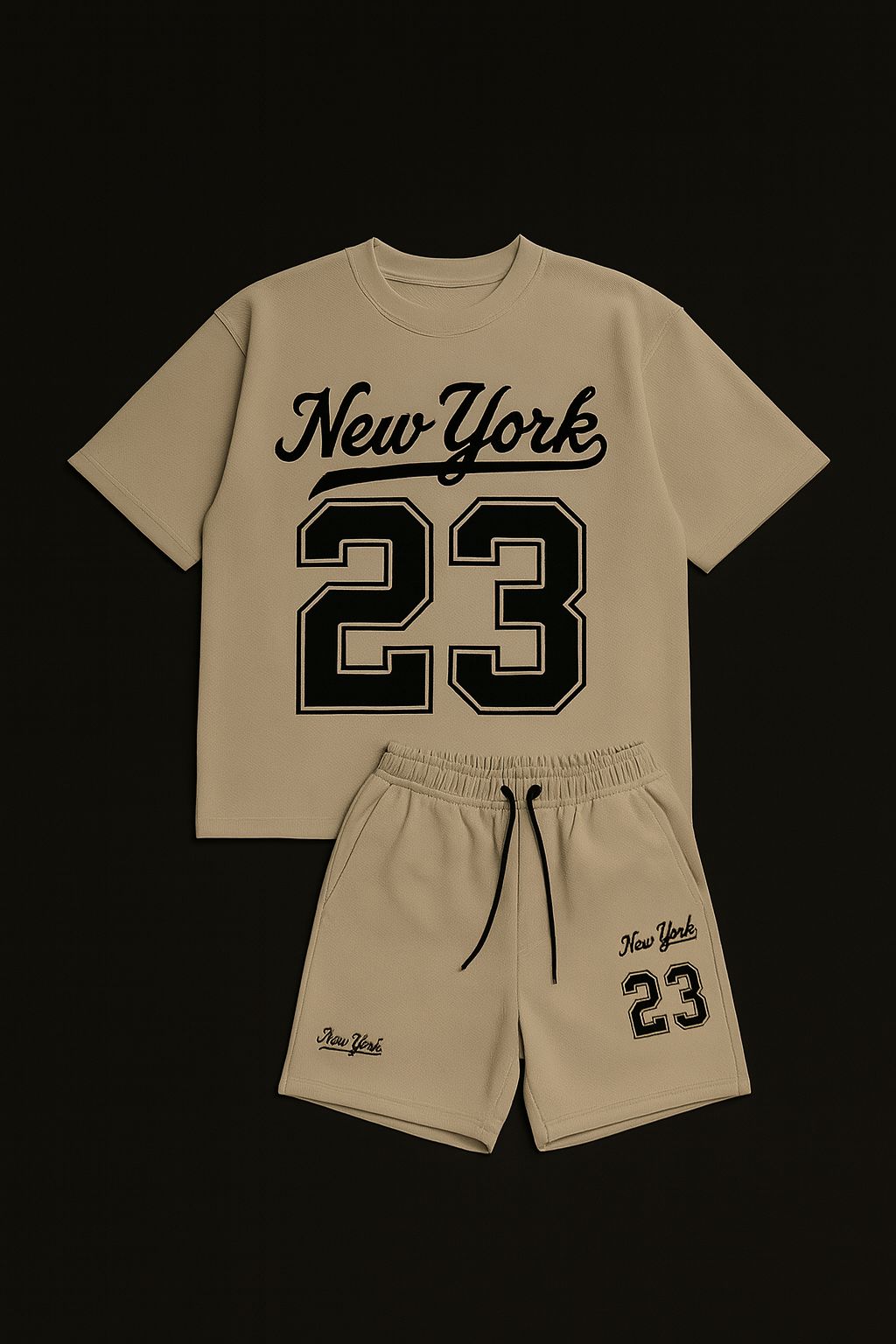 CONJUNTO BEIGE NEW YORK 23 - UNISEX